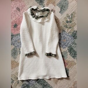 Bella Bliss cream sweater dress